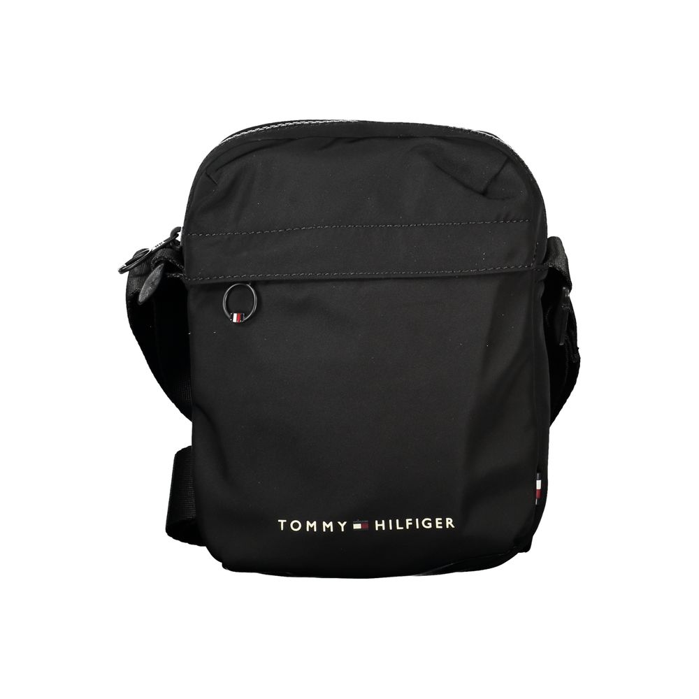 Tommy Hilfiger Black Polyester Men Shoulder Bag