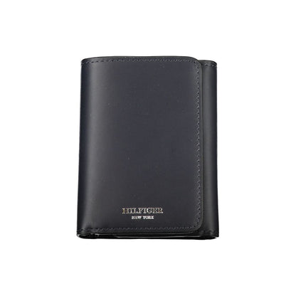 Tommy Hilfiger Elegant Blue Leather Wallet for Men