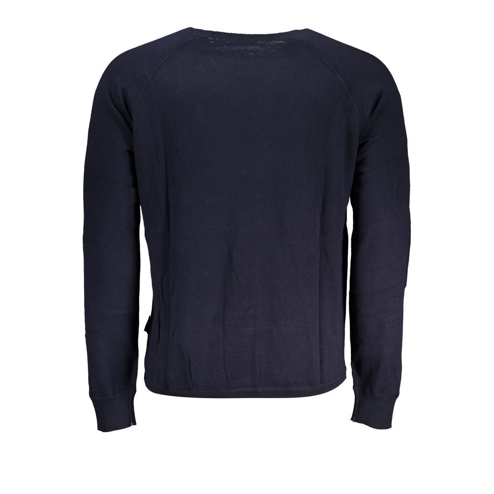 Napapijri Elegant Crew Neck Sweater with Contrast Details