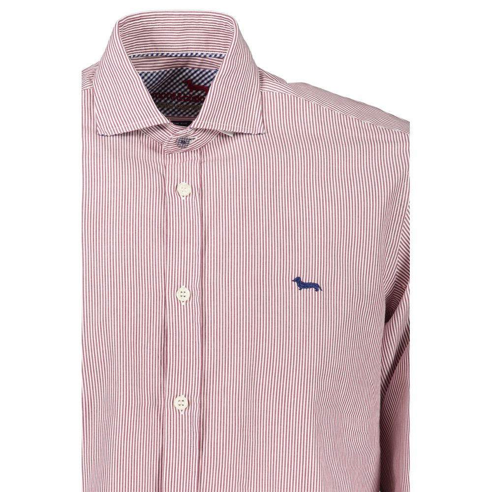 Harmont & Blaine Chic Pink Narrow-Fit Organic Cotton Shirt