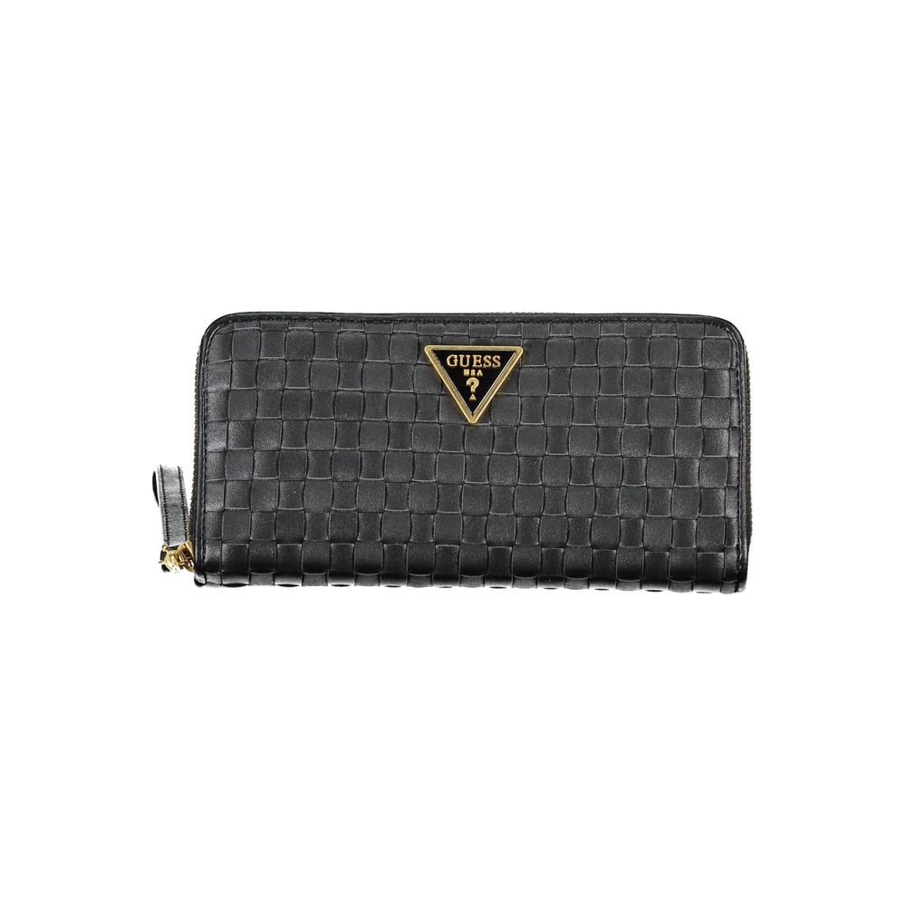 Guess Jeans Elegant Black Multi-Compartment Wallet