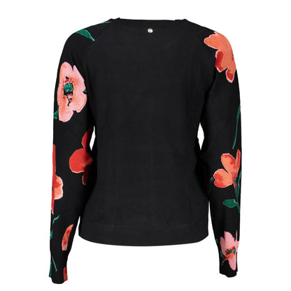 Desigual Chic Contrast Crew Neck Sweater