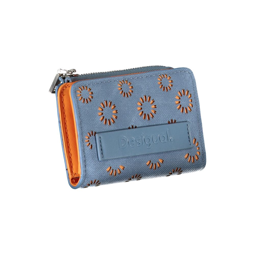 Desigual Light Blue Polyester Wallet