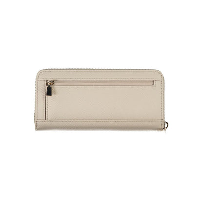 Guess Jeans Beige Polyethylene Wallet