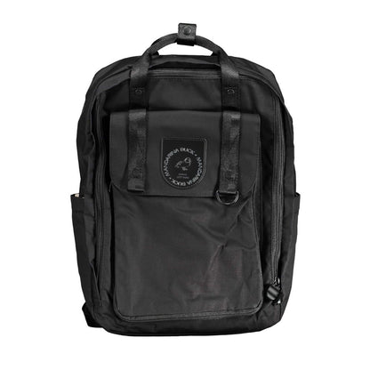 Mandarina Duck Black Cotton Backpack