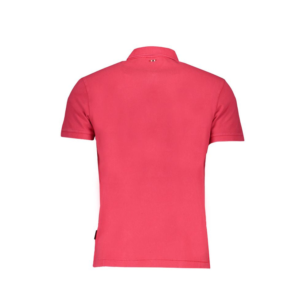 Napapijri Pink Cotton Polo Shirt