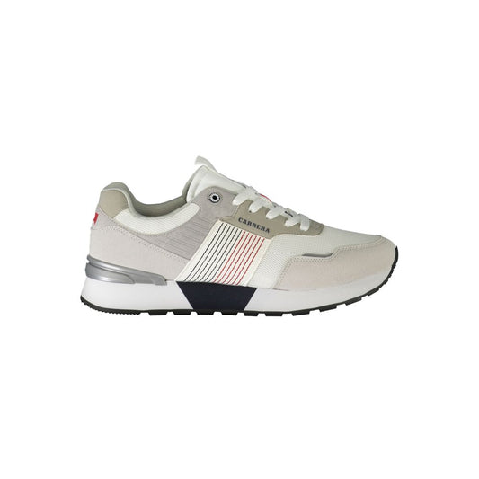 Carrera White Polyester Sneaker