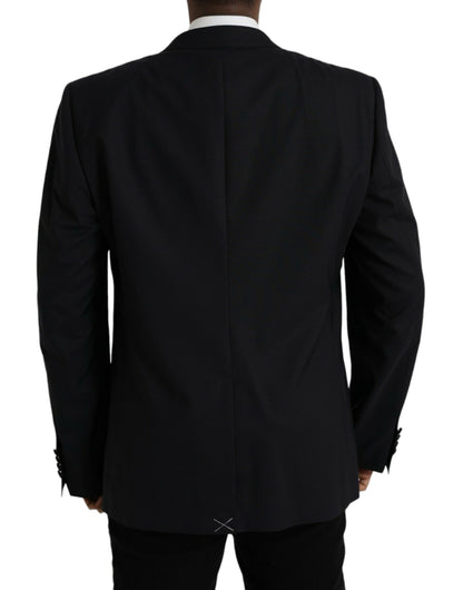 Dolce & Gabbana Blue MARTINI Single Breasted Coat Blazer