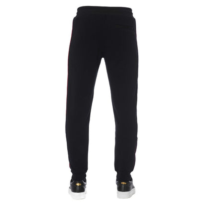 Trussardi Black Cotton Men Sports Pant