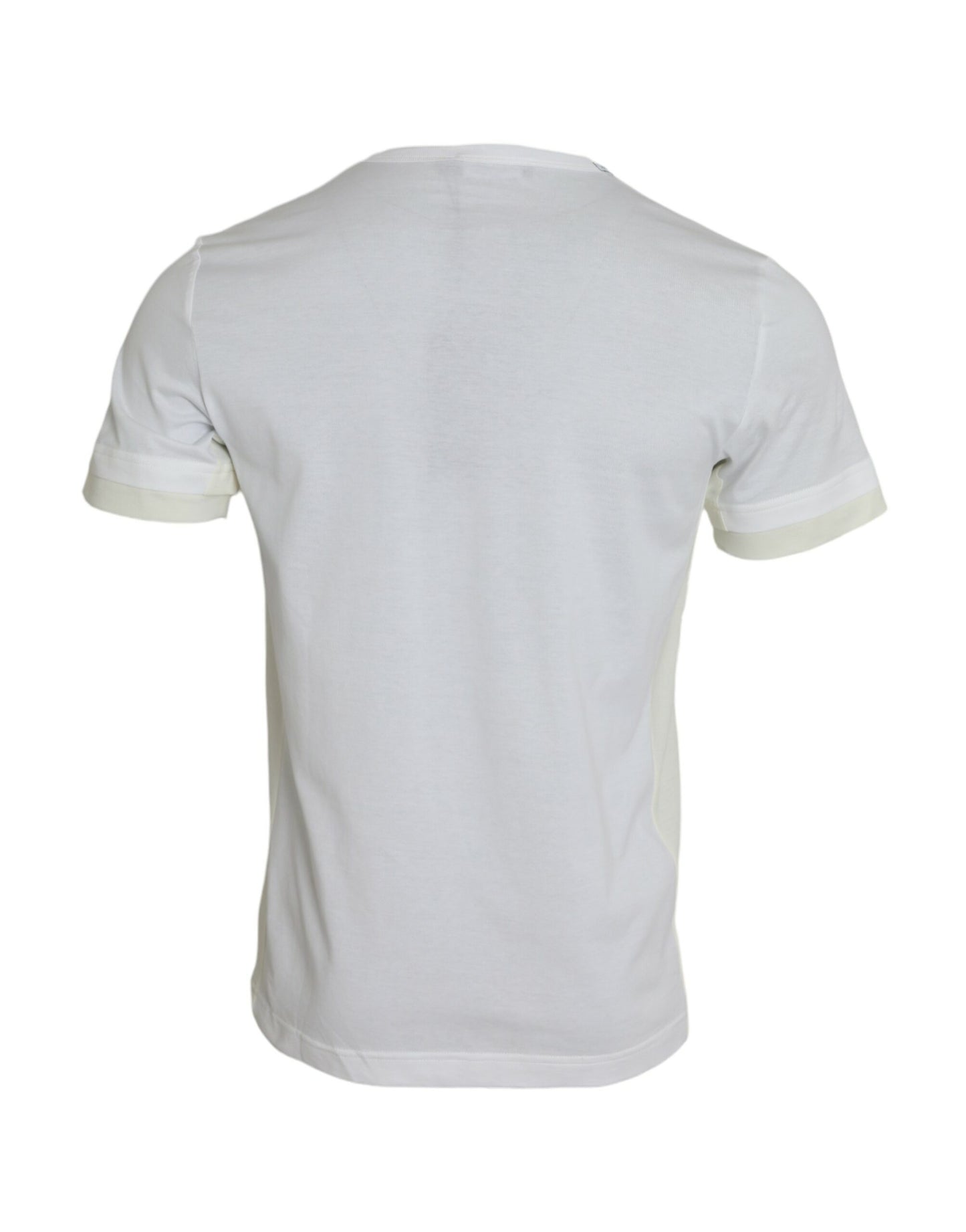 Dolce & Gabbana White Cotton Pocket Short Sleeves T-shirt