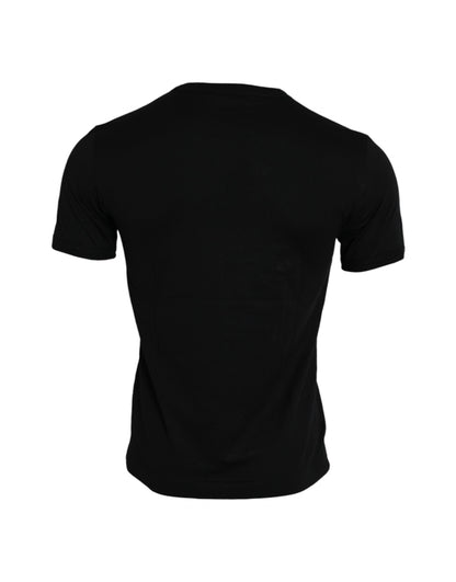 Dolce & Gabbana Black #DGFamily Cotton Crew Neck T-shirt