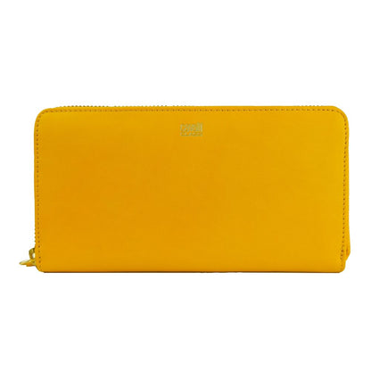 Cavalli Class Yellow Calfskin Women Wallet