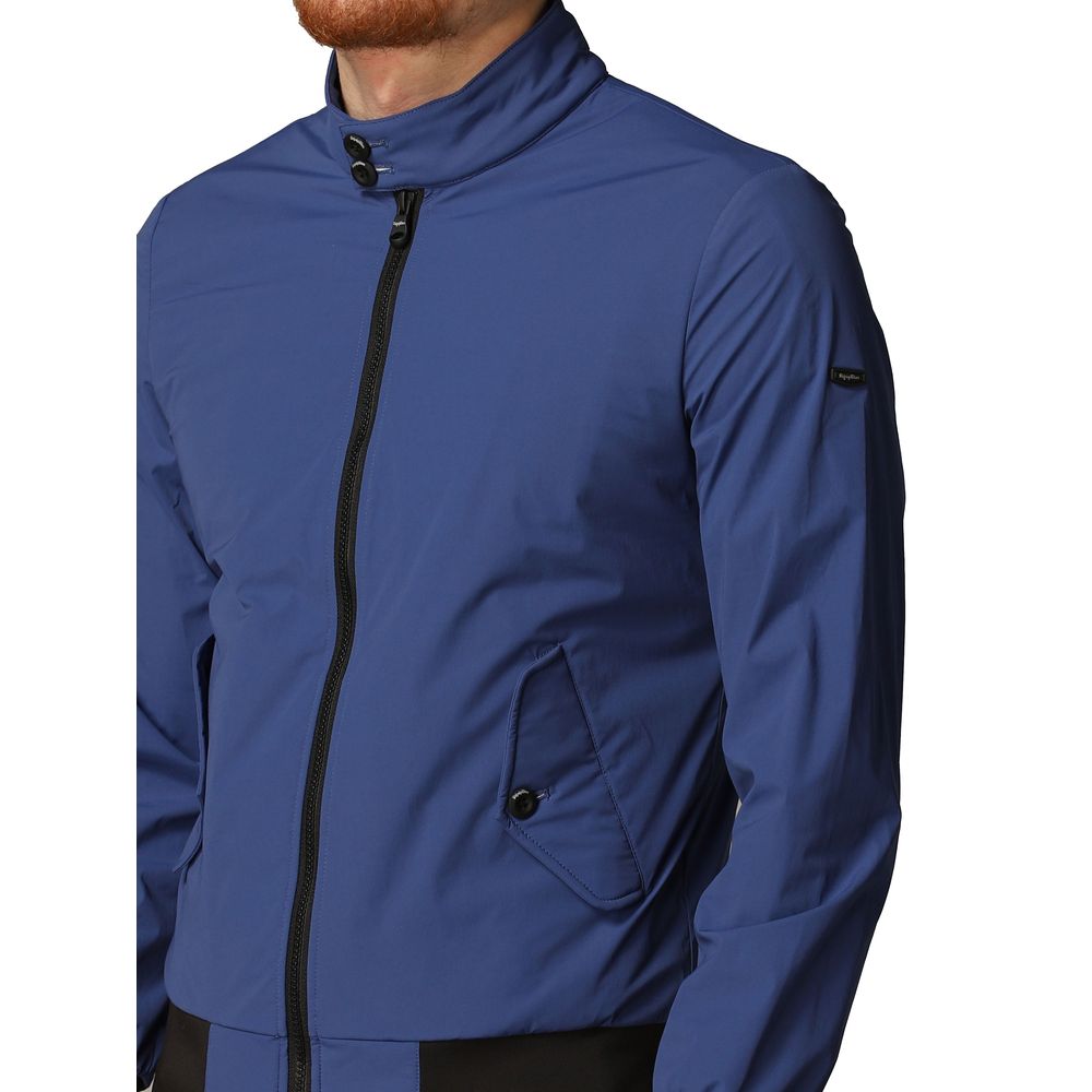 Refrigiwear Elegant Blue Bielastic Bomber Jacket