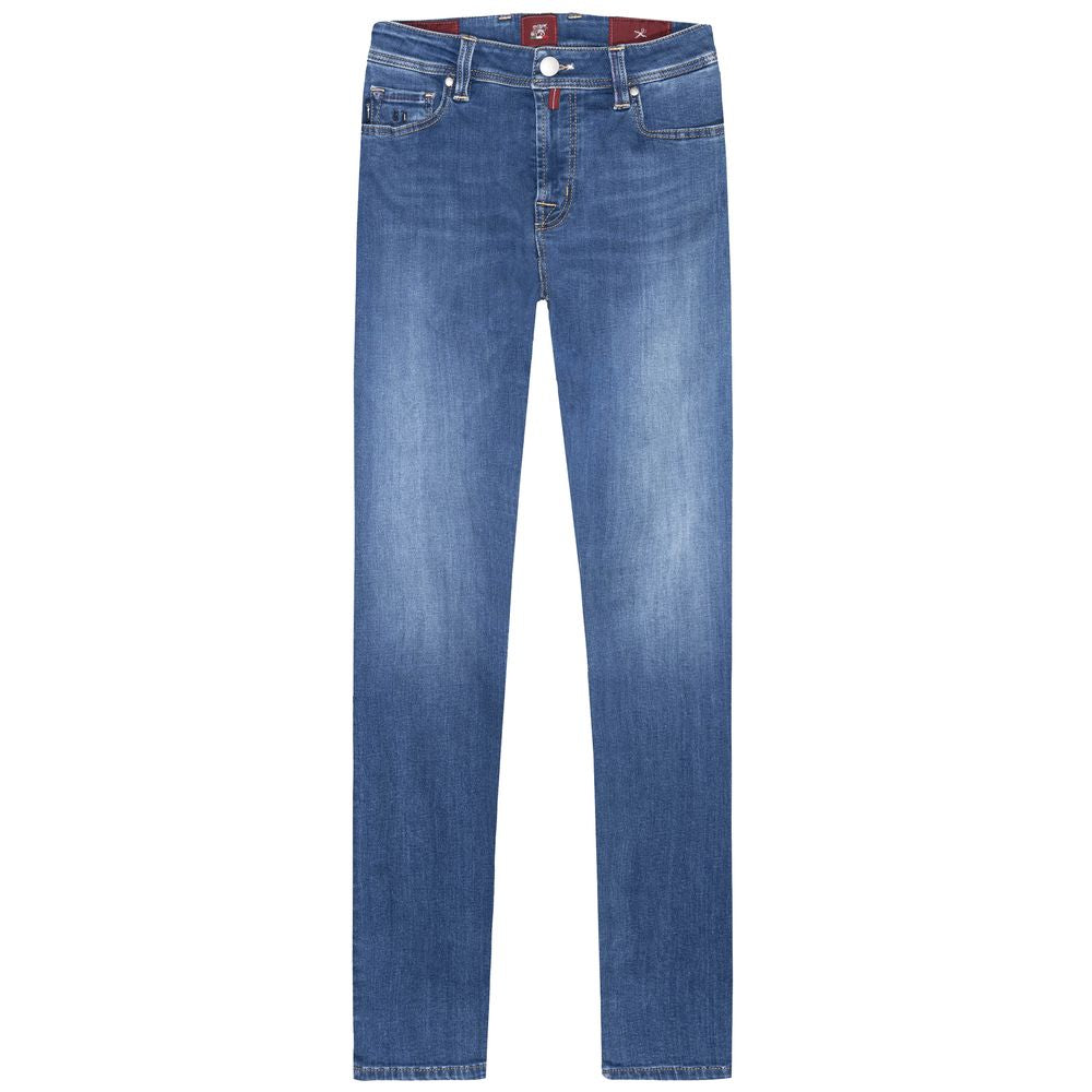 Tramarossa Light Blue Cotton Men Jean