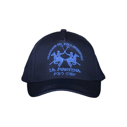 La Martina Blue Cotton Hats & Cap