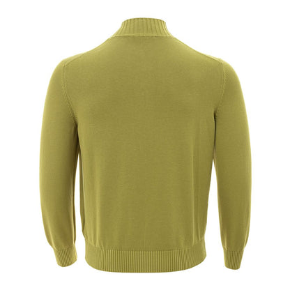 Gran Sasso Elegant Green Cotton Cardigan for Men