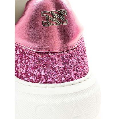 Casadei Fuchsia Leather Sneaker