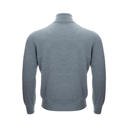 Gran Sasso Elegant Cashmere Gray Men's Sweater