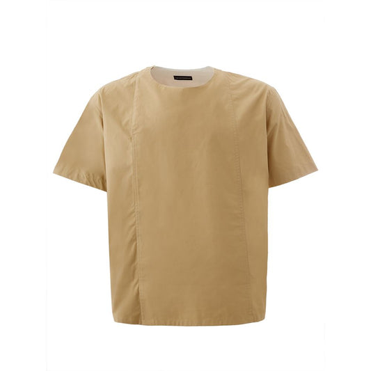 Emporio Armani Elegant Cotton Brown Shirt for Men