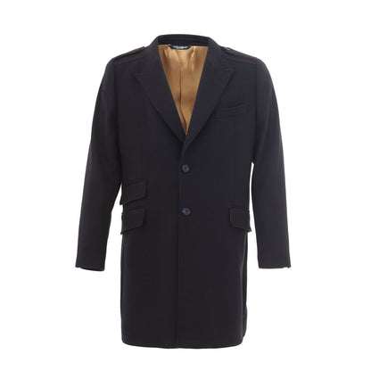 Dolce & Gabbana Elegant Blue Wool Jacket for Men