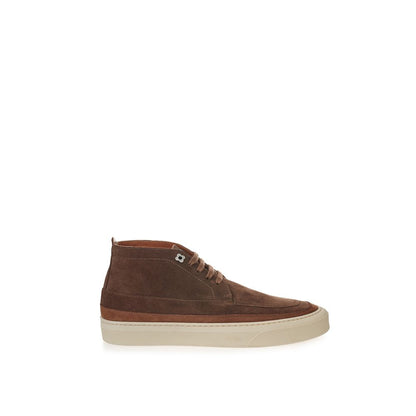 Lardini Elegant Suede Sneakers in Rich Brown