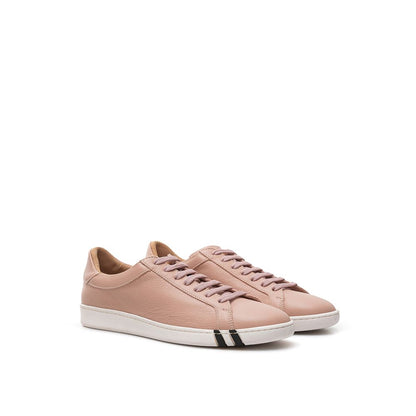 Bally Elegant Pink Leather Sneakers for Women