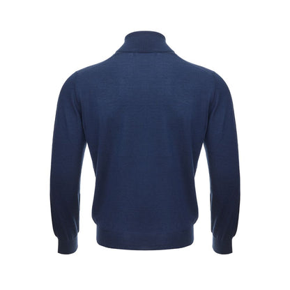 Gran Sasso Elegant Cashmere Sweater in Serene Blue