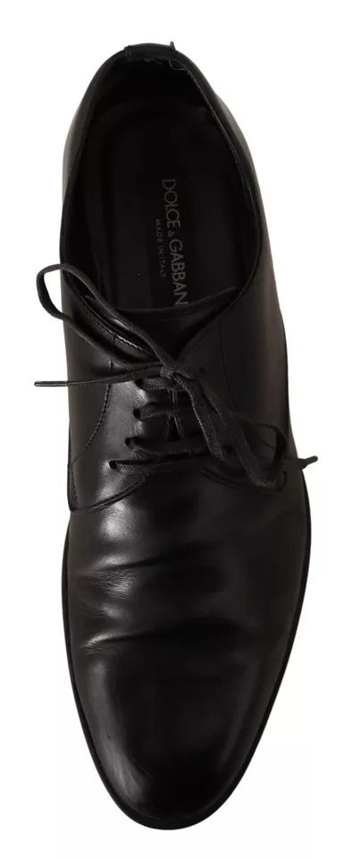 Dolce & Gabbana Black Leather Derby Dress Formal Shoes