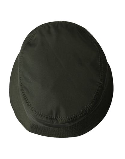 Dolce & Gabbana Army Green Polyester Cap Bucket Hat Men