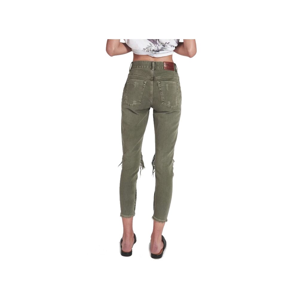 One Teaspoon Green Cotton Jeans & Pant