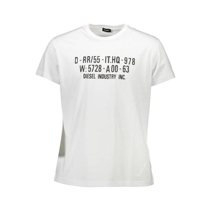 Diesel White Cotton Men T-Shirt