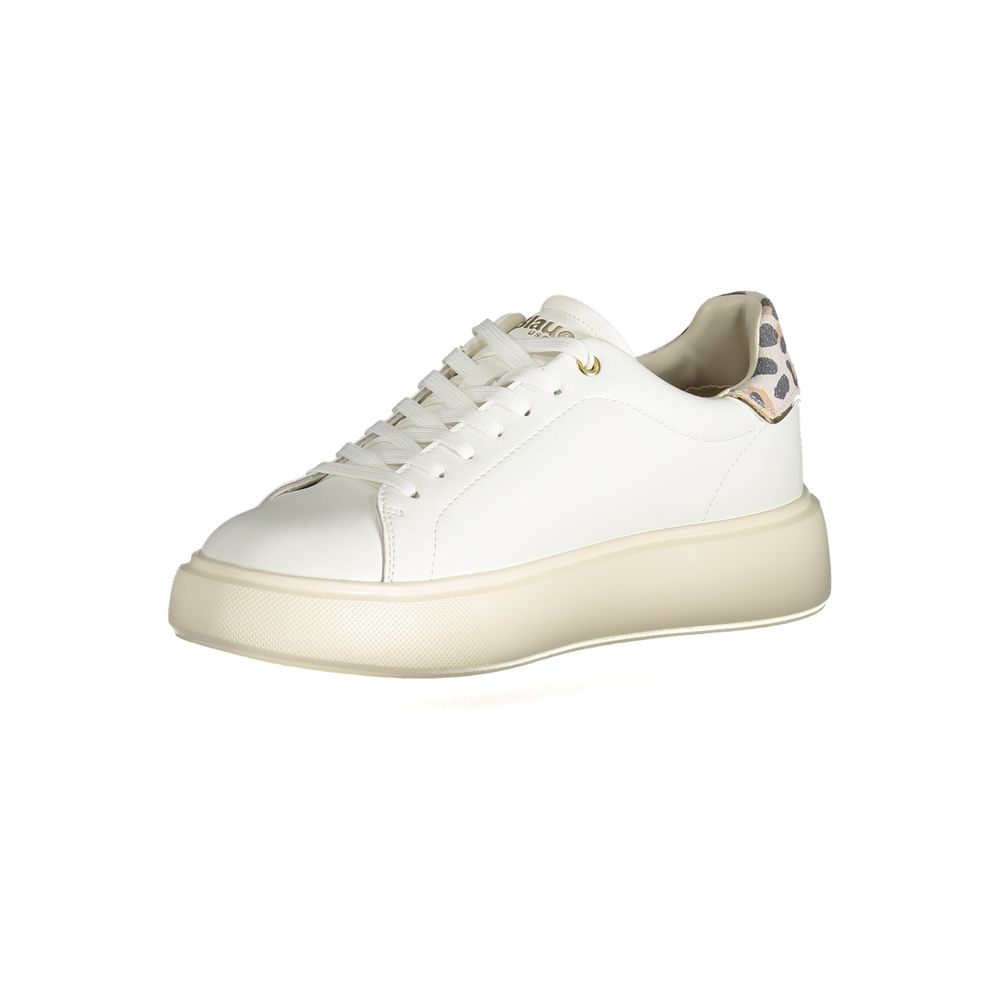 Blauer White Polyester Sneaker