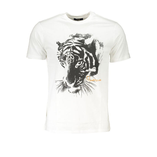 Cavalli Class White Cotton T-Shirt