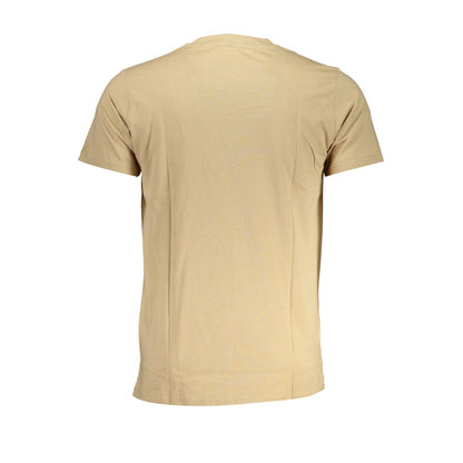 Cavalli Class Beige Cotton T-Shirt