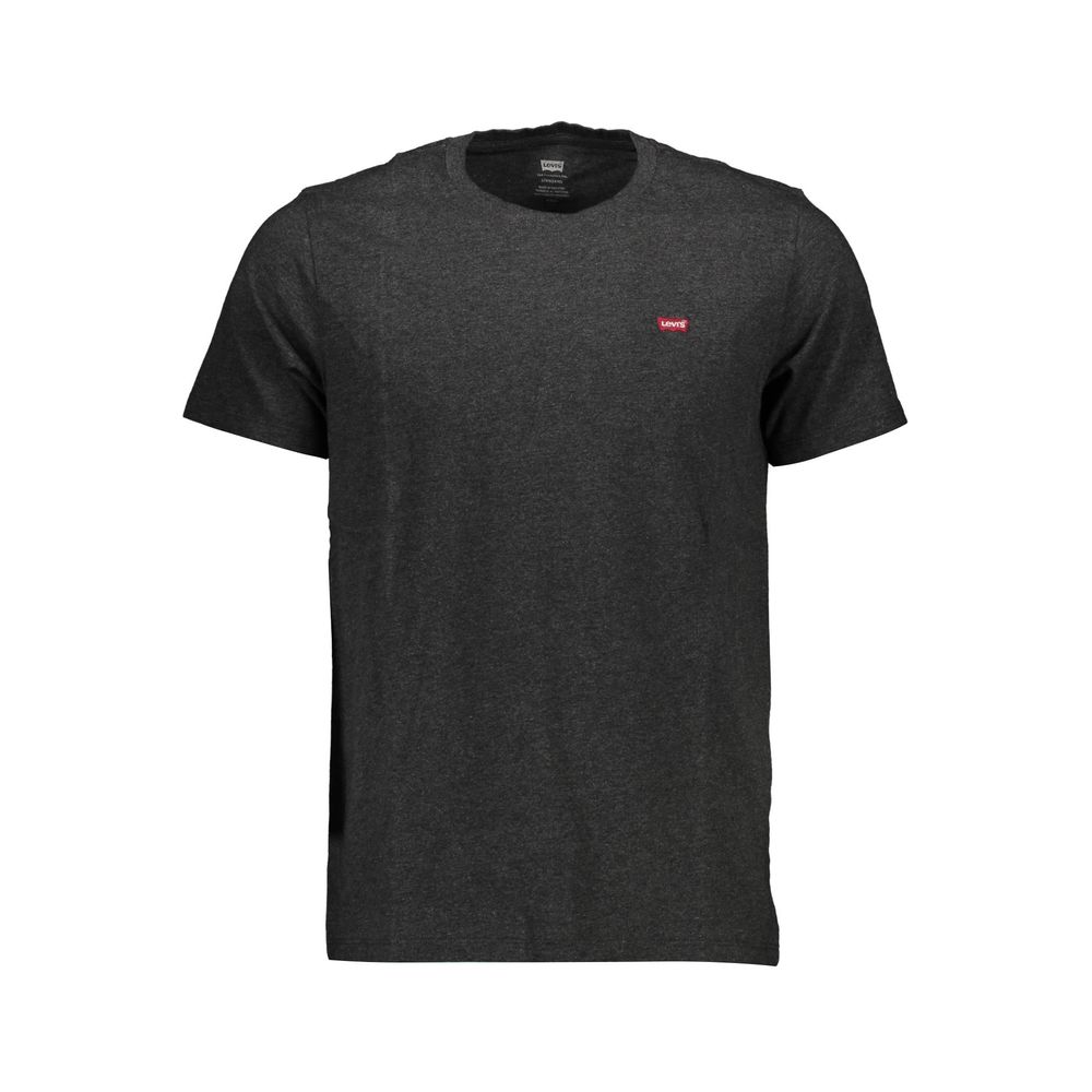 Levi's Gray Cotton Men T-Shirt