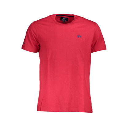 La Martina Red Cotton Men T-Shirt