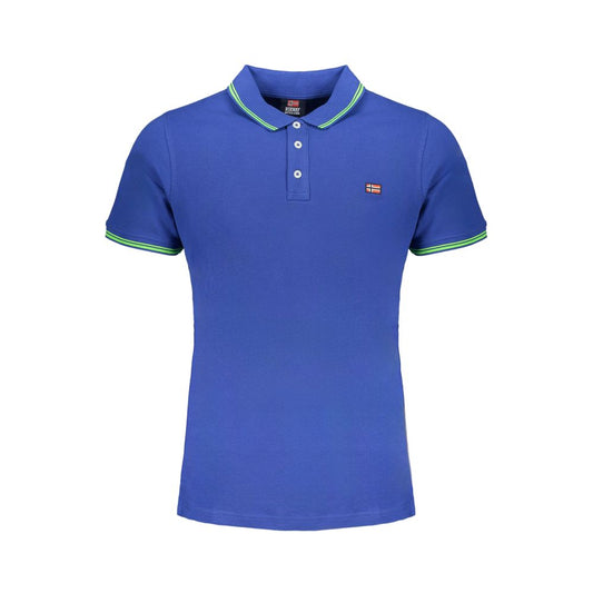 Norway 1963 Blue Cotton Polo Shirt