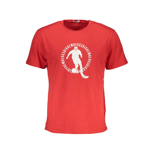 Bikkembergs Red Cotton T-Shirt