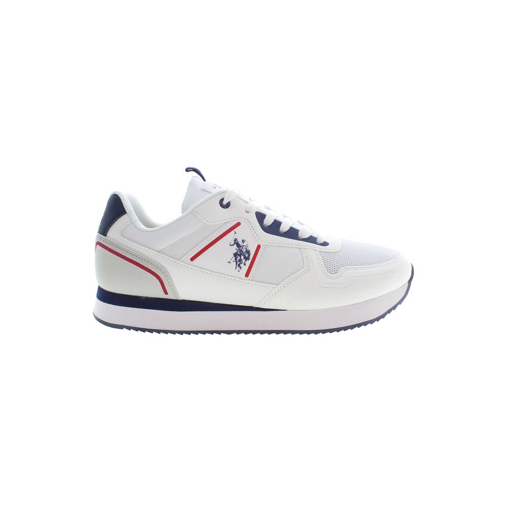 U.S. POLO ASSN. White Polyester Men Sneaker