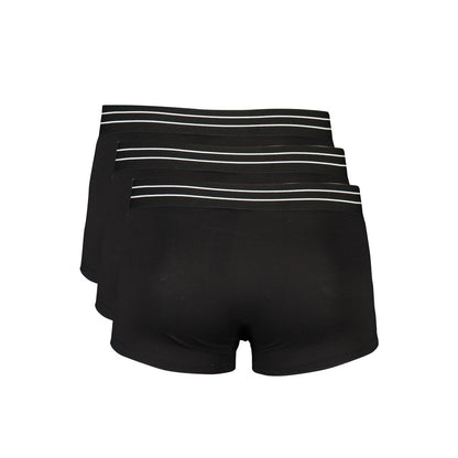 Cavalli Class Black Cotton Underwear