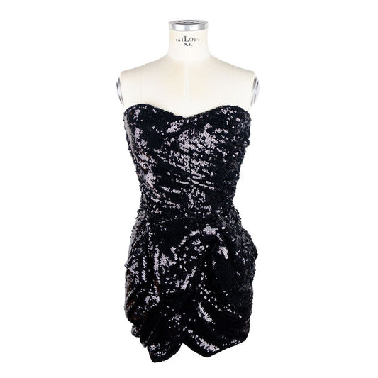 Elisabetta Franchi Sleeveless Sequined Bow Dress