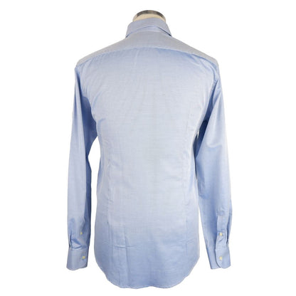 Made in Italy Elegant Light Blue Milano Shirt