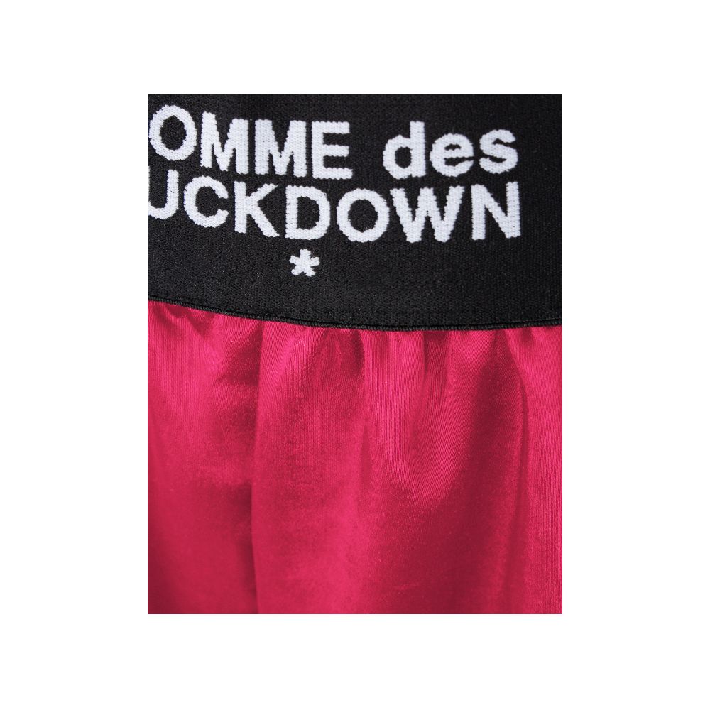 Comme Des Fuckdown Fuchsia Polyester Short