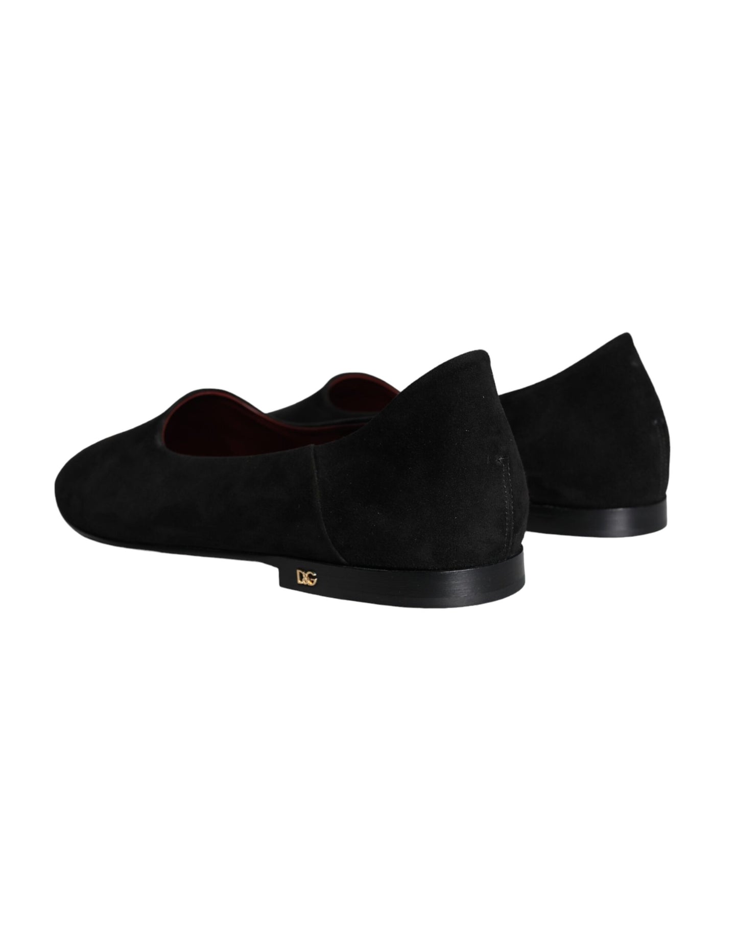 Dolce & Gabbana Black Suede Loafers Formal Slip On Shoes