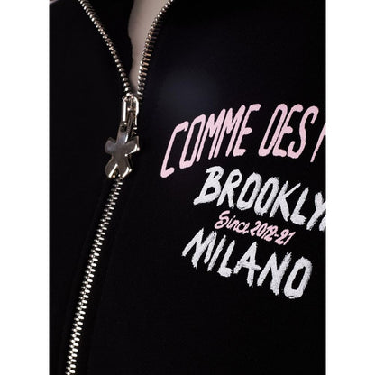 Comme Des Fuckdown Black Cotton Sweater