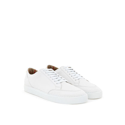 Burberry White Leather Sneaker