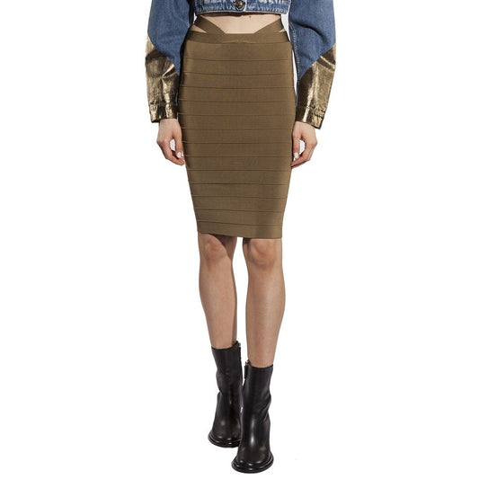 PINKO Army Viscose Skirt