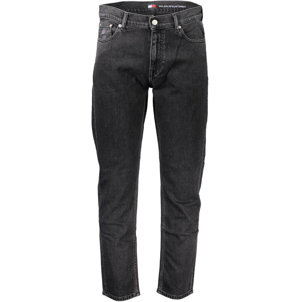 Tommy Hilfiger Black Cotton Jeans & Pant