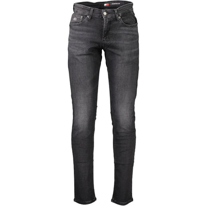 Tommy Hilfiger Black Cotton Jeans & Pant