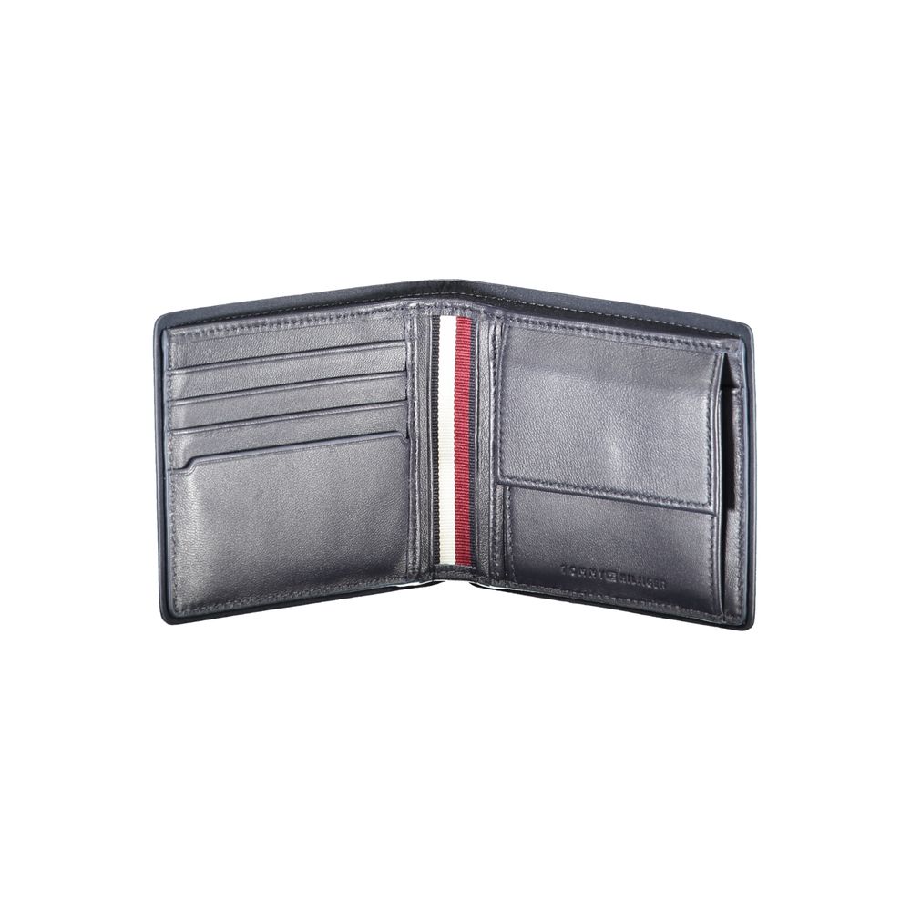 Tommy Hilfiger Blue Leather Wallet